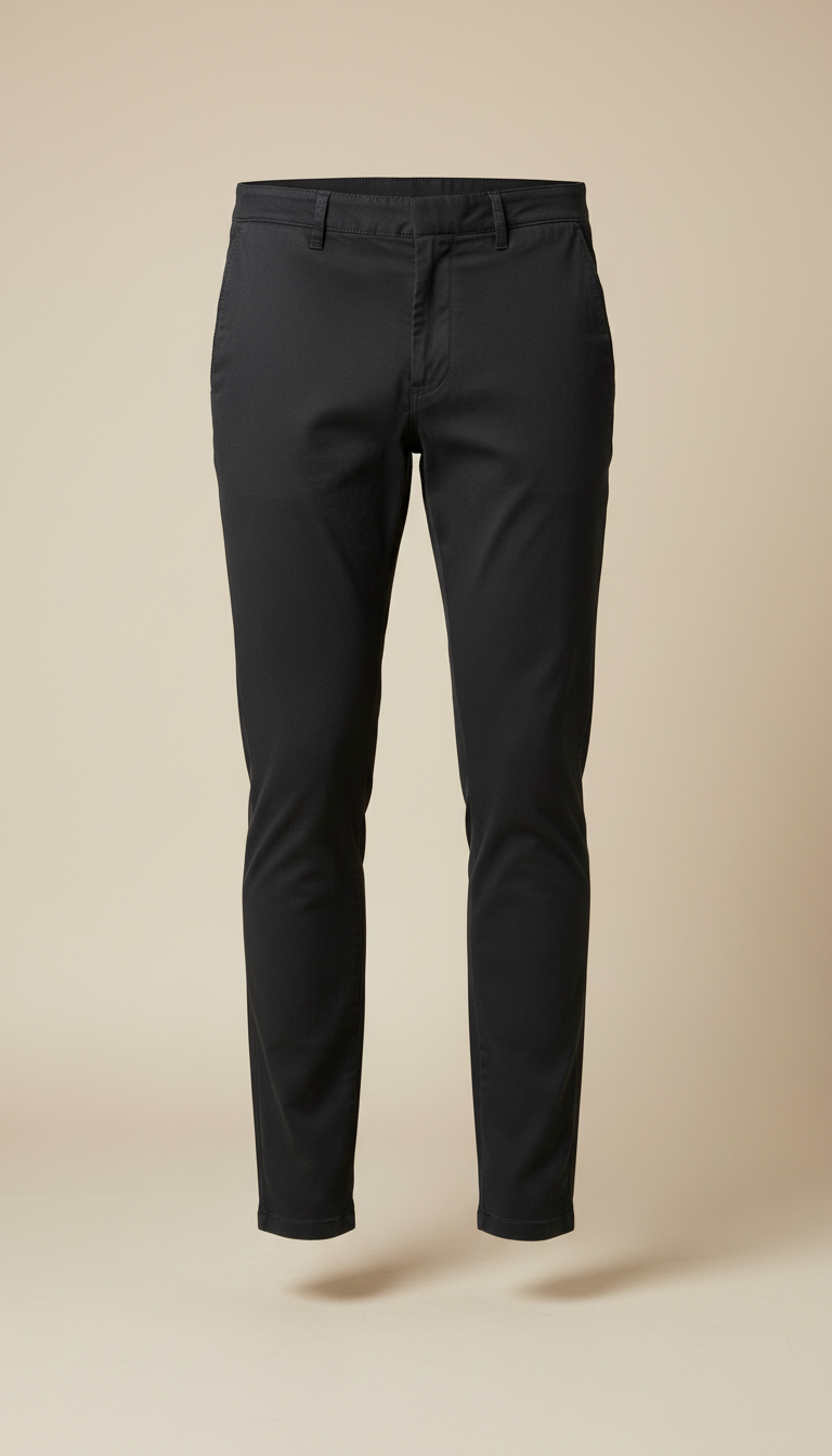 Slim-fit chinos in graphite black
